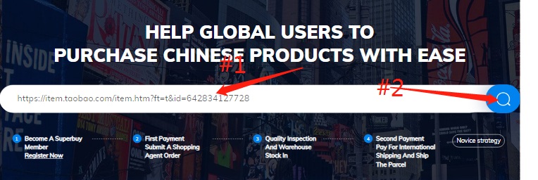 Fizetés a Taobao ügynök által
