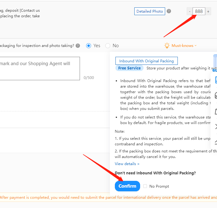 Fizetés a Taobao ügynök által